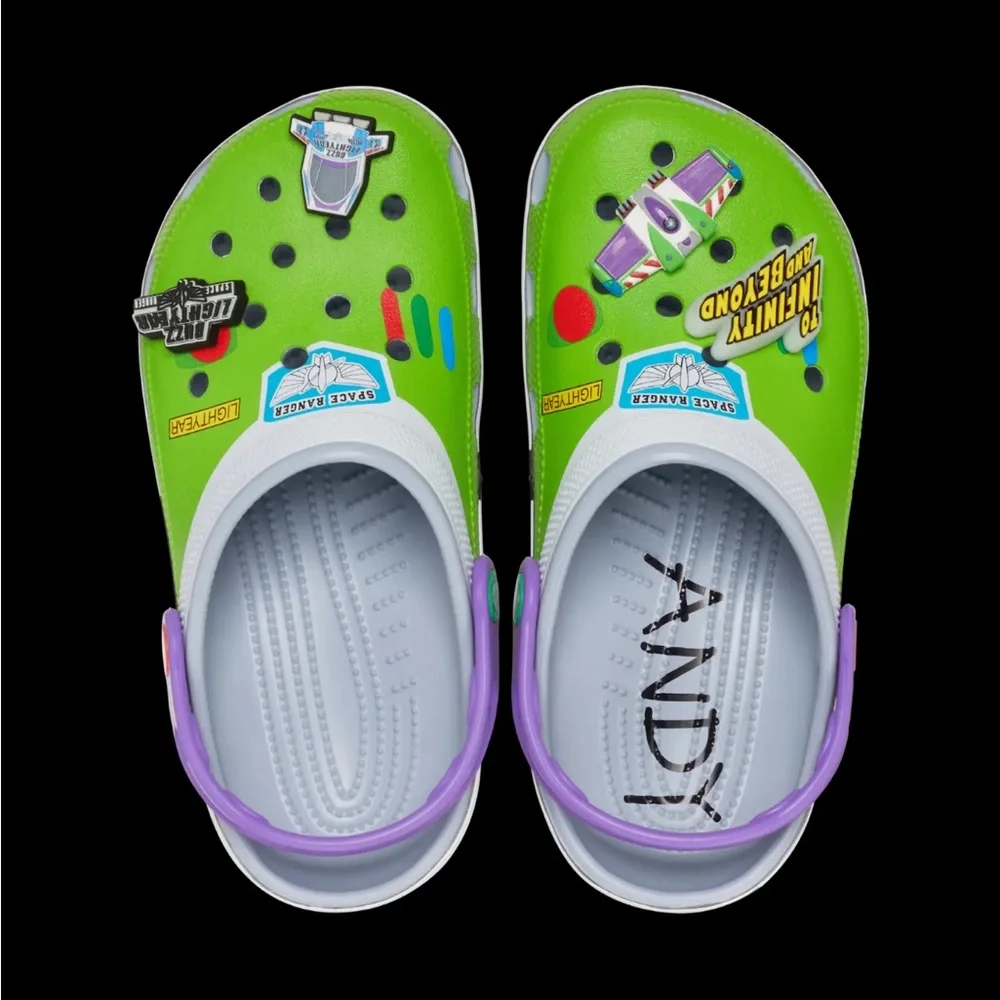 🪀💜  Toys Story Buzz Lightyear x CROCS SZ 8M / 10W 🪀💜 - Picture 4 of 5